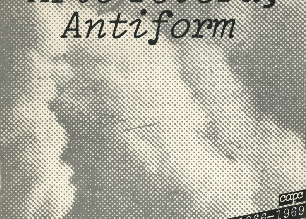 Arte Povera, Antiform